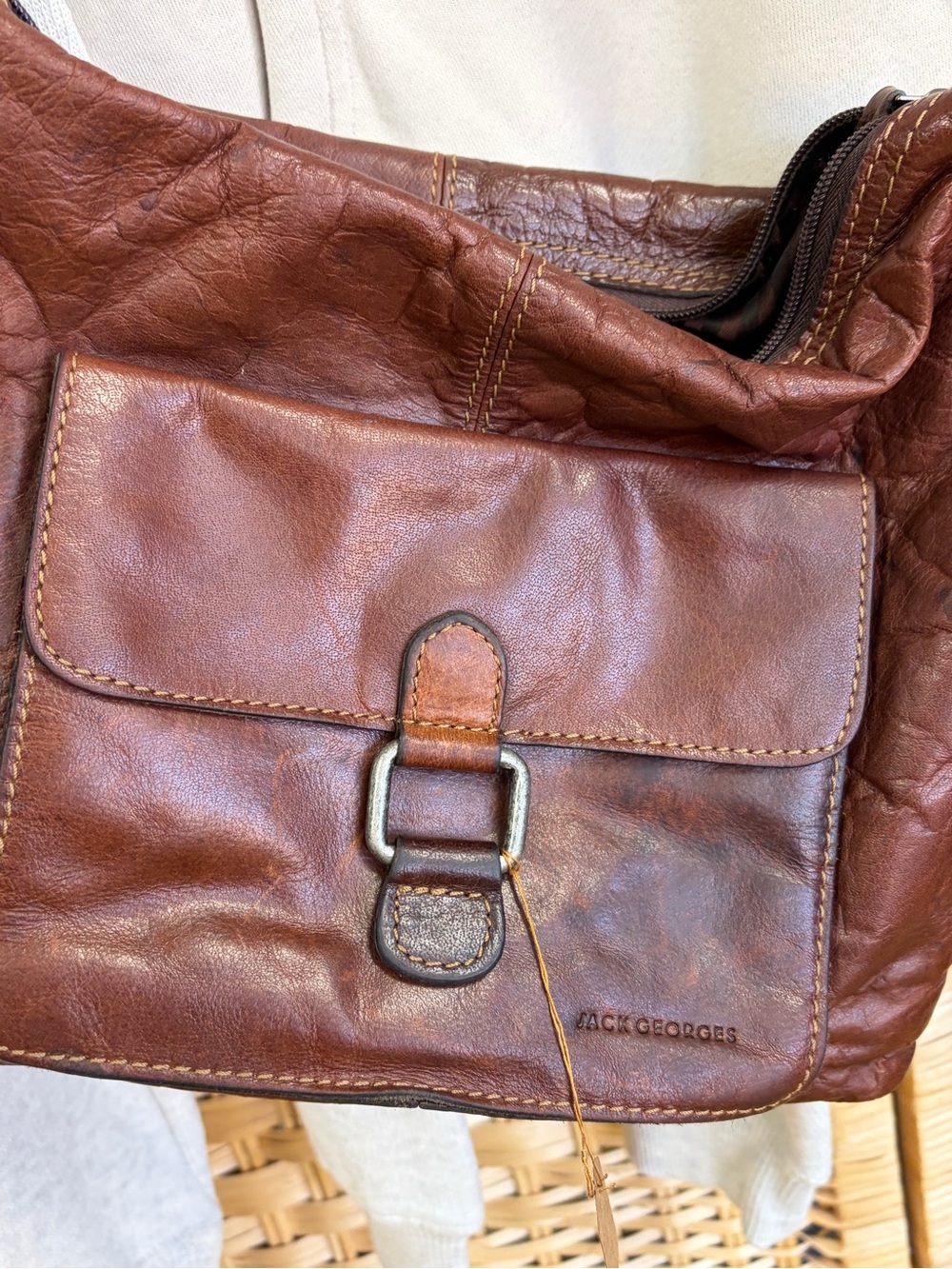 Brown Leather Crossbody Bag